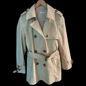 ESPRIT Tan Trench Coat | Belted Button Front Jacket | Women’s Sz M | Like New!